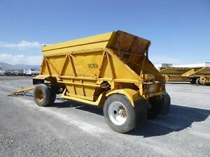 1980 Custombuilt 20 Ft 2 Axle Pup Bottom Dump Trailer # 3069