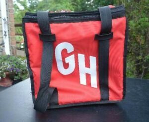 GRUBHUB Official Red Large 15&#034;x15&#034;x9&#034; Insulated Food Delivery Carrying Tote Bag