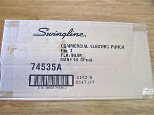 Swingline Commercial Electric Punch #74535 28 Sheets 3 Hole Punch