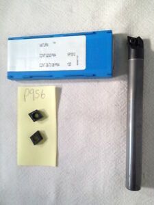 NEW 1/2&#034; CARBIDE BORING BAR. C08-SCLCR-3.  W/ VALENITE CCMT 32.52 INSERT. (P956)