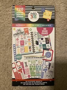 The Happy Planner Create 365 Rainbow Big Sticker Book 720 Ct Me &amp; My Big Ideas