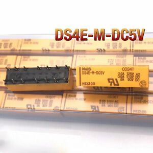 2Pcs New DS4E-M-DC5V Signal Relay 2A 5VDC 14 Pins