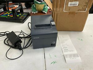 Epson TM-T20II-M M267D Thermal Receipt Printer Gray - Tested works fine