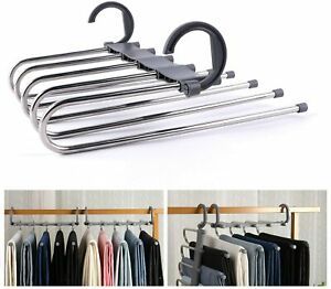 Pants Rack Hangers for Multifunctional 5 8 Pcs, Grey