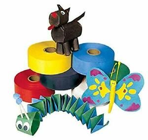Pacon 006390 Paper Art Tape 1-1/2&#034; x 250&#039; Size Assorted Colors