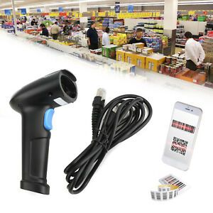 2 In 1 1D+2D Portable Handheld USB Port Laser Barcode Scanner Bar Code Reader