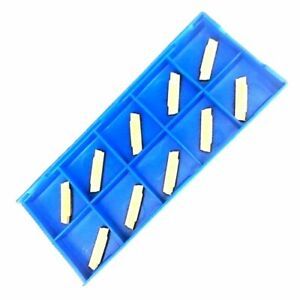 10pcs Grooving Carbide Inserts Steel Processing Wear Resistance Cutter