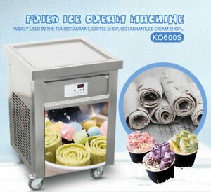 Kolice 22x22 inches square pan fried ice ceram machine,rolled ice cream machine