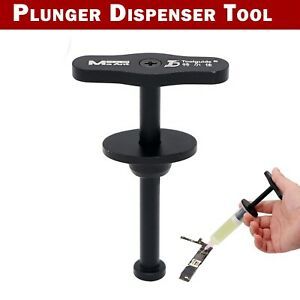 Metal durable Flux mate Plunger Dispenser Tool Manual Syringe With 3pcs Needle
