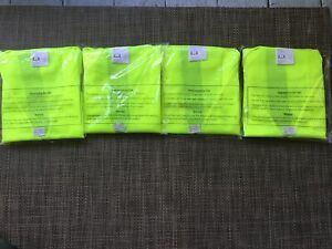 4 ASN, INC High Vis Yellow Vest, Type R Class 2 Not FR, Medium, 1409230
