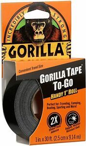 Gorilla 3044401 Tape Handy Roll, 1-Pack, Black
