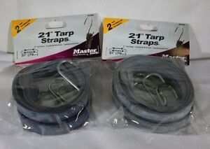 2 Pack Master Lock 3015DAT 21&#034; Tarp Straps T2