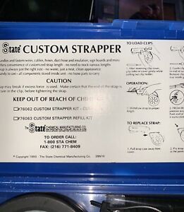 State Custom Strapper Kit 760 Portable Handheld Strapper By State Chemical