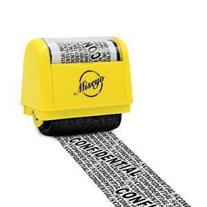 Miseyo Wide Roller Stamp Identity Theft Stamp 1.5 Inch Perfect for Privacy -