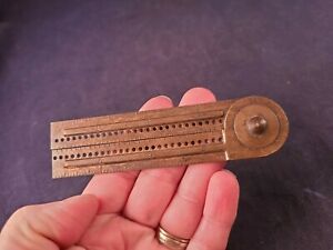Vintage B &amp; B  8&#034; Brass Combination Rule Drafting Instrmt Advertisement Ben Hur