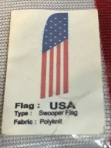 USA FLAG 12ft Feather Banner Swooper Flag - FLAG ONLY  30” WIDTH