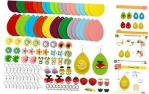 161 Pcs Faux Leather Earrings Making Kit for Beginners, Contains 40 Pre Cut