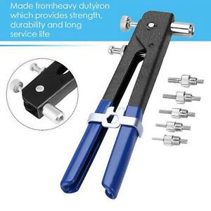 Heavy Duty Blind Rivet Nut Kit Set, Rivet Nut Tool, Thread Hand Riveter,
