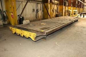 98&#034; WIDE X 340&#034; LONG T-SLOTTED TABLE: STOCK #11270