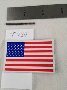 1 NEW USA 3/32&#034; DIAMETER CARBIDE WOOD ROUTER. 5/8&#034; LOC. 2 FL DOWN CUT USA -T724-