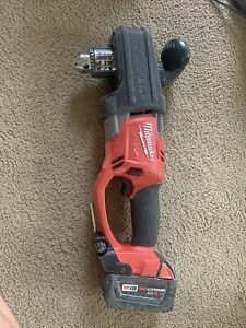 Milwaukee M18 Fuel Hole Hawg Right Angle Drill (2707-20) With Battery