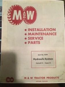 M&amp;W Gear IH International Harvester Farmall H Super H SH Live Hydraulic Install