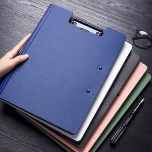 Paper Storage Plastic File Folder Writing Pad A4 Clipboard With Metal Hook