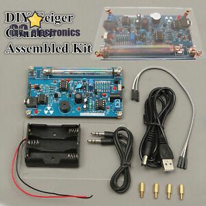 Assembled DIY Geiger Counter Kit Nuclear Radiation Detector Beta Gamma Ray A3GS