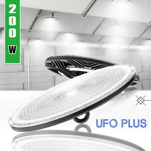 200W UFO LED High Bay Light, LED Garage Low Bay Light Warehouse Workshop Lamp