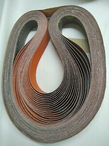 3 belts - 3M  film lok Abrasive Sanding Belt- 1 1/2&#034;  x 60&#034; Grade 80