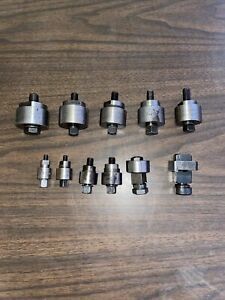 Round And Square Chassis Punch Lot of 11. 7 Greenlee All American Made .