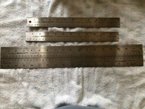 Lot/3 Stainless Steel Ruler  Westcott Flexible R590-12- 18