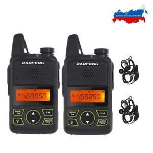 2pcs/lot BAOFENG T1 MINI Two Way Radio BF-T1 Walkie Talkie UHF 400-470mhz 20CH P