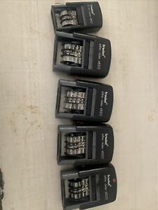 Lot of 5 Trodat Economy Self-Inking Date Stamp Impression 4820/4810