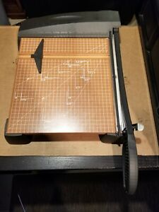 X-Acto Heavy-Duty Wood Base Guillotine Trimmer 15 Sheets 12&#034; x 15&#034;