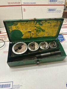 Greenlee 7307 Slug/Splitter Heavy Duty Knockout Partial Punch Set 1&#034;-2&#034; 744 9141