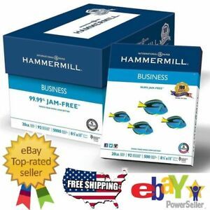 Hammermill Business Printer Paper Copy Paper White 8 1/2&#034; x 11&#034; 5000 Sheets Case
