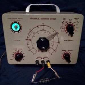 Heathkit C-3, R/C Bridge &amp; Leakage Tester, Bright Eye Tube, Extremely Nice.