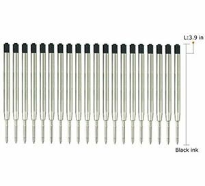 MengRan 3 9   Ballpoint Pen Refills  Medium Point  Metal Tactical Pen Refill  Bl