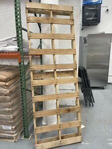 Recycled Long Wood Pallet - 48&#034; x 40&#034; 4-Way Pallet - PICKUP ONLY