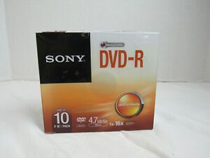 Blank Sony DVD-R 10 pack