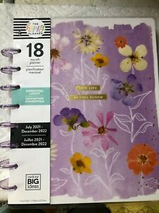 1 - 2021-2022  me &amp; my BIG Ideas The Happy Planner “LIFE IN BLOOM” CLASSIC HORZ