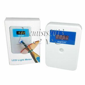 NEW White Dental Curing Light Meter Led Digital Display Light Meter Tester Set