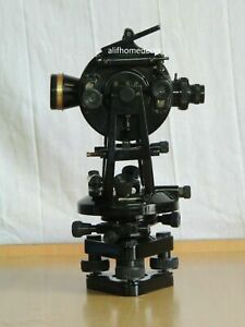 20&#034;SECOND VINTAGE SURVEYING VERNIER TRANSIT THEODOLITE FOR TRAVERSING