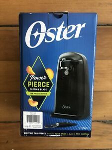 Oster Electric Can Opener With Power Pierce Cutting Blade For Precise Edges Blac