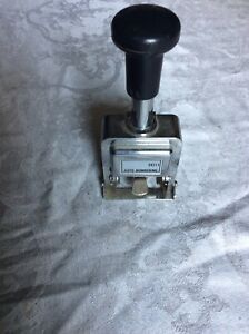 Rogers 6 Digit Auto Numbering #04213 Metal Stamp