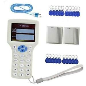 English 10 Frequency NFC RFID Card Copier Reader Writer Duplicator for IC ID