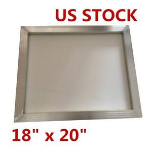 6pcs 18&#034;x20&#034; Aluminum Screen Printing Screen With 110 White Mesh Count US Stock