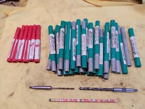 38 pc LOT of NEW 1 MORSE TAPER DRILL BITS lathe mill drilling tool 5/32 &amp; 5 1/16