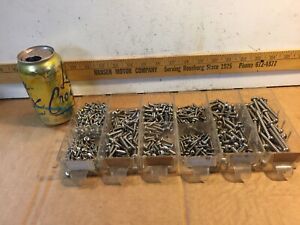 Assorted stainless steel sheet metal pan head screws